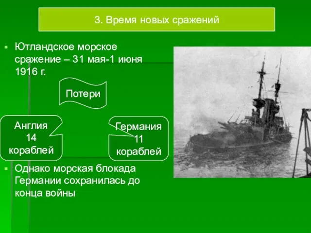 Ютландское морское сражение – 31 мая-1 июня 1916 г. Однако