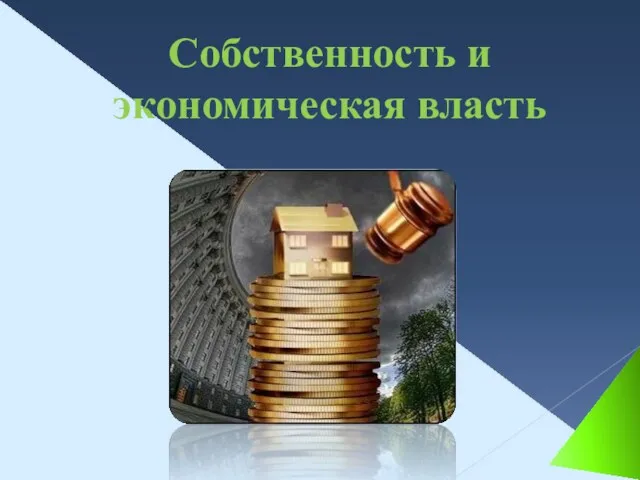 Собственность и экономическая власть