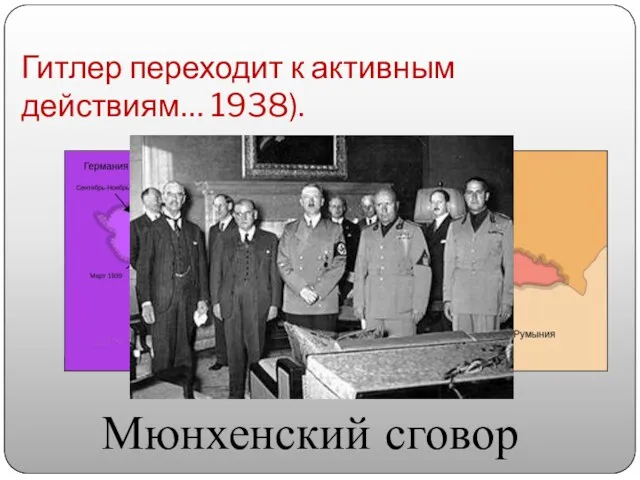 Гитлер переходит к активным действиям… 1938). Мюнхенский сговор