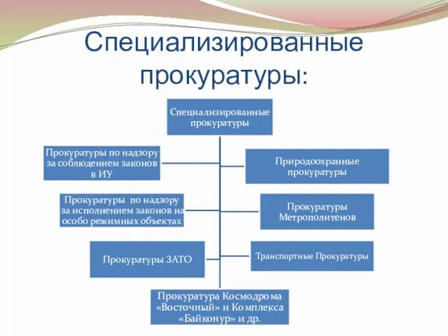 Специализированные прокуратуры: