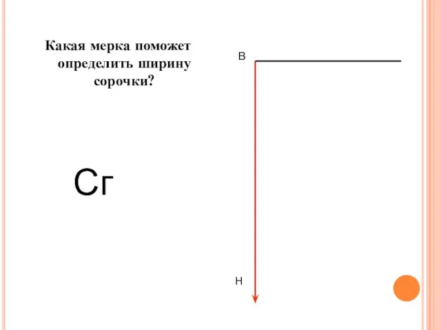 Какая мерка поможет определить ширину сорочки? В Н Сг