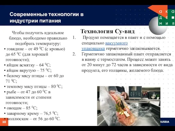 Чтобы получить идеальное блюдо, необходимо правильно подобрать температуру: говядине –