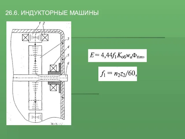 26.6. ИНДУКТОРНЫЕ МАШИНЫ