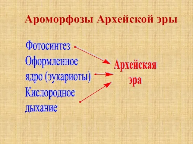 Ароморфозы Архейской эры