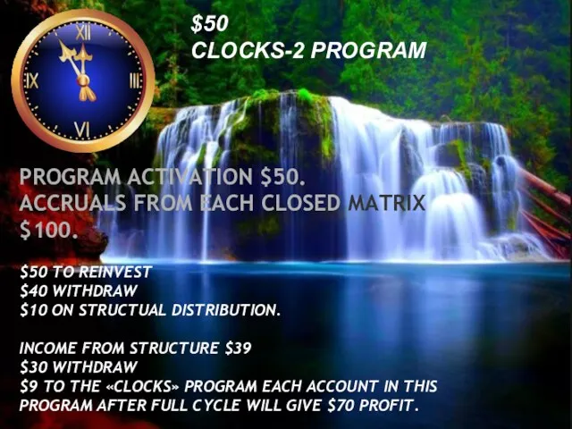 05-Aug-23 $50 CLOCKS-2 PROGRAM PROGRAM ACTIVATION $50. ACCRUALS FROM EACH
