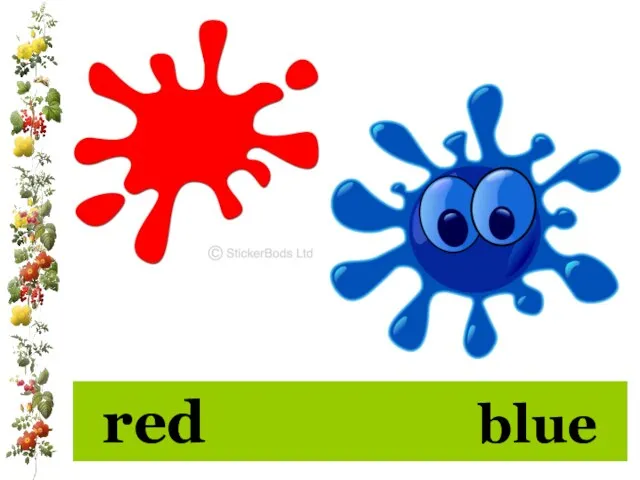 red blue