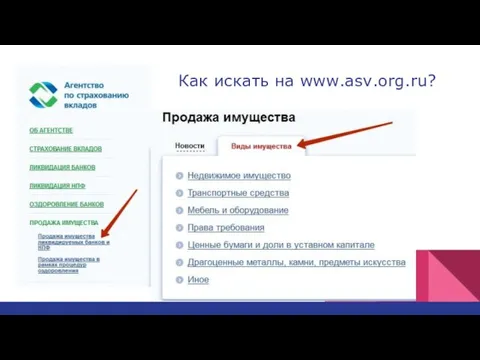 Как искать на www.asv.org.ru?