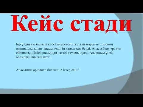 Кейс стади Бір үйдің екі баласы көбейту кестесін жаттап жарысты.