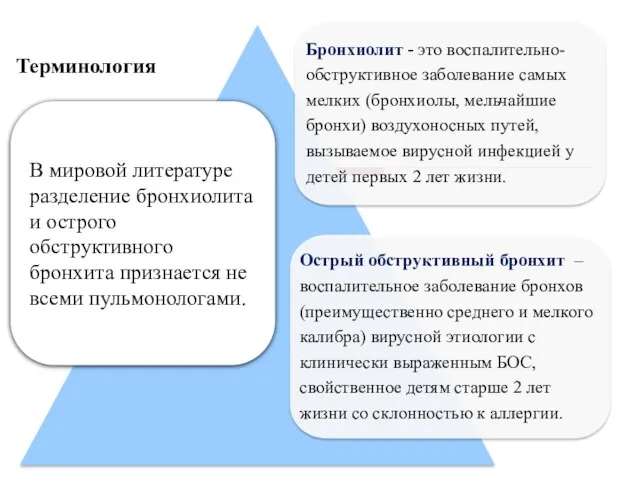 Бронхиолит - это воспалительно- обструктивное заболевание самых мелких (бронхиолы, мельчайшие