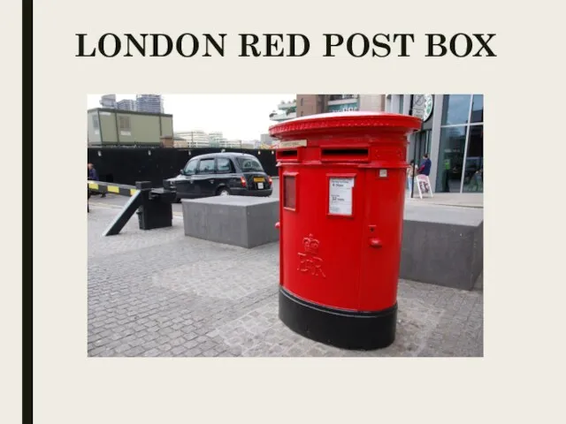 LONDON RED POST BOX