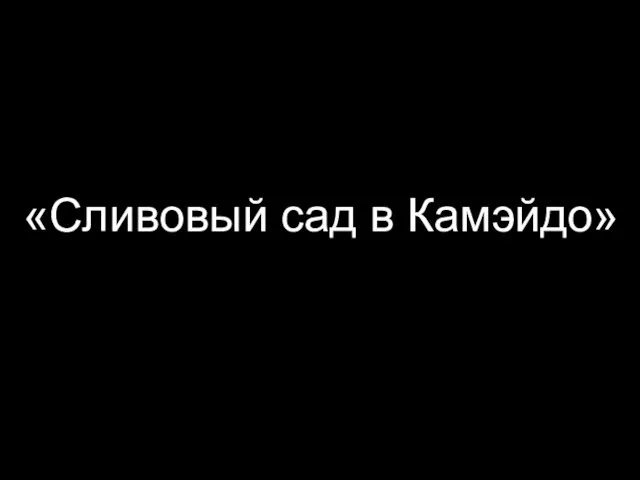 «Сливовый сад в Камэйдо»