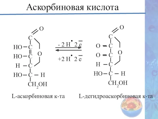 Аскорбиновая кислота С С С С С СН2ОН НО НО