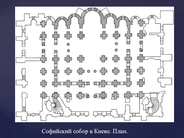 Софийский собор в Киеве. План.