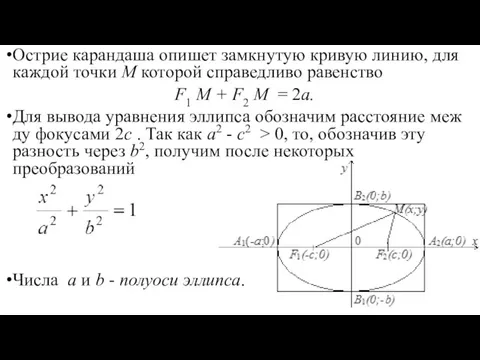 Острие ка­ран­да­ша опи­шет зам­кну­тую кри­вую ли­нию, для каждой точки М