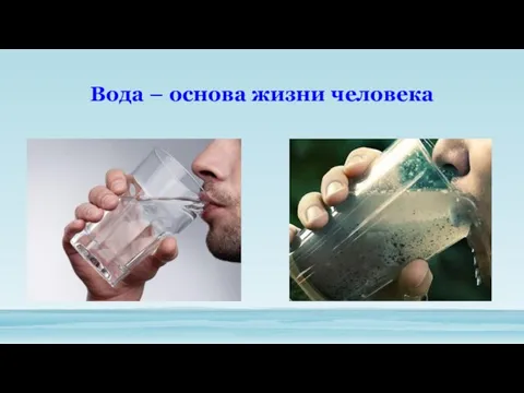 Вода – основа жизни человека