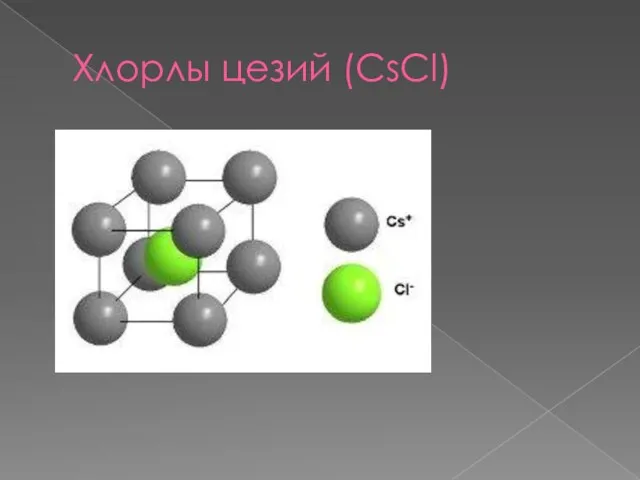 Хлорлы цезий (CsCl)