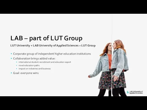 LAB – part of LUT Group LUT University + LAB University of Applied
