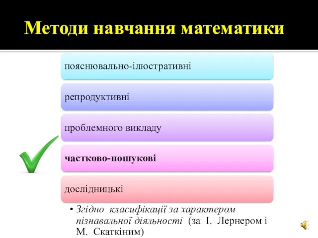 Методи навчання математики