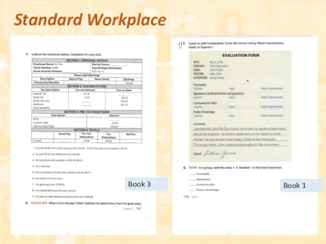 Standard Workplace Book 3 Book 1