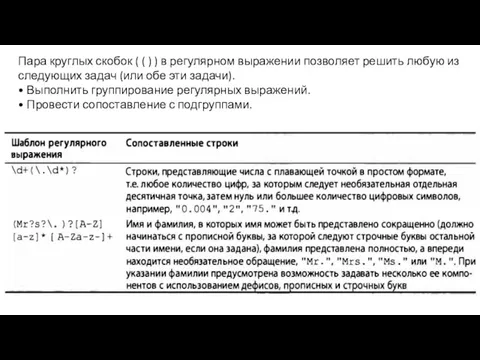 Пара круглых скобок ( ( ) ) в регулярном выражении