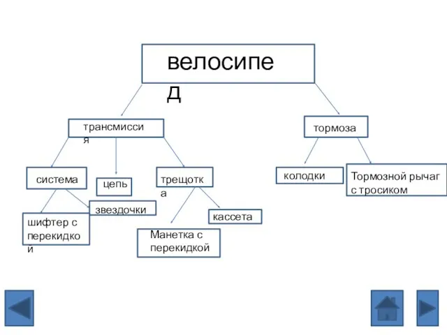 велосипед трансмиссия система цепь трещотка звездочки шифтер с перекидкой кассета