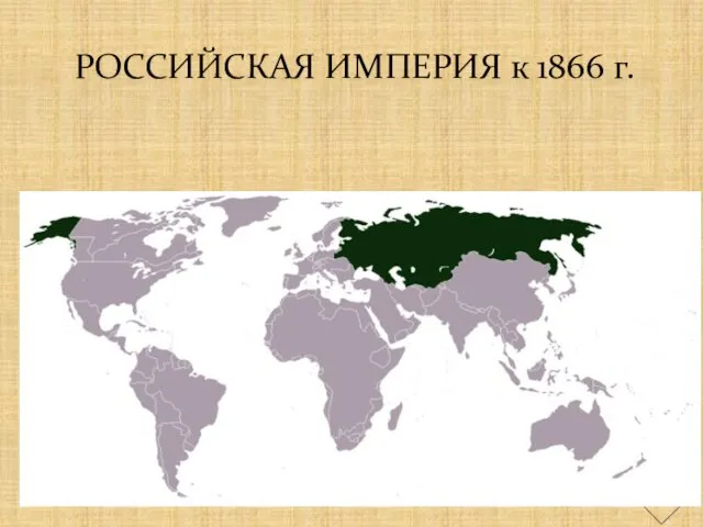 РОССИЙСКАЯ ИМПЕРИЯ к 1866 г.