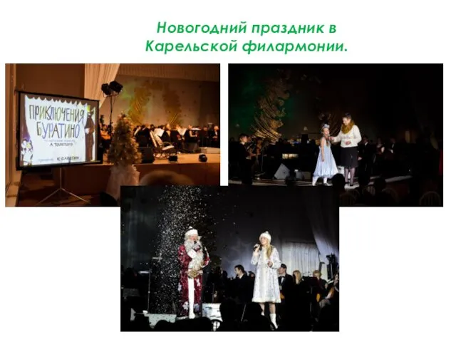 Новогодний праздник в Карельской филармонии.