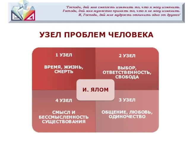 "Господи, дай мне смелость изменить то, что я могу изменить.