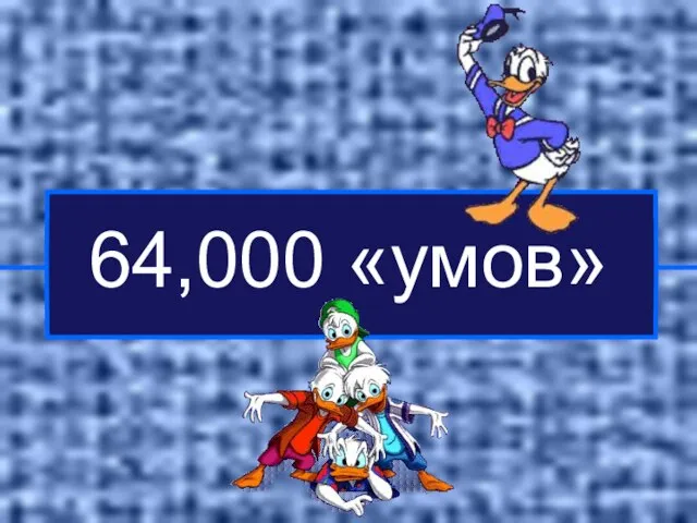 64,000 «умов»