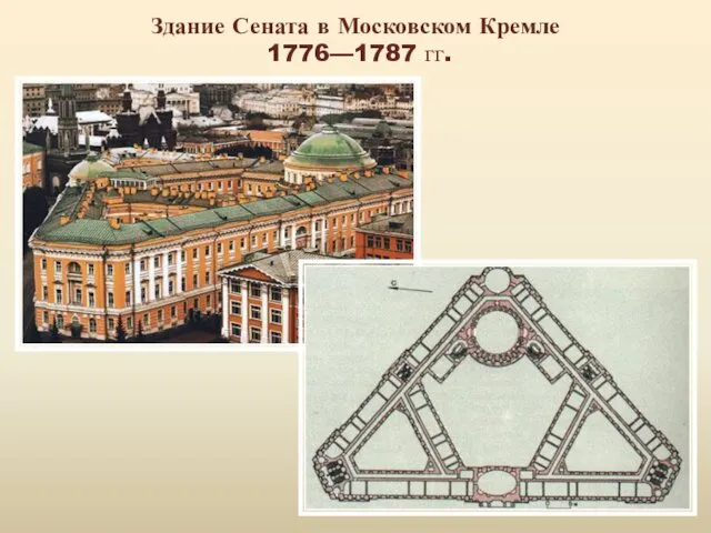 Здание Сената в Московском Кремле 1776—1787 гг.