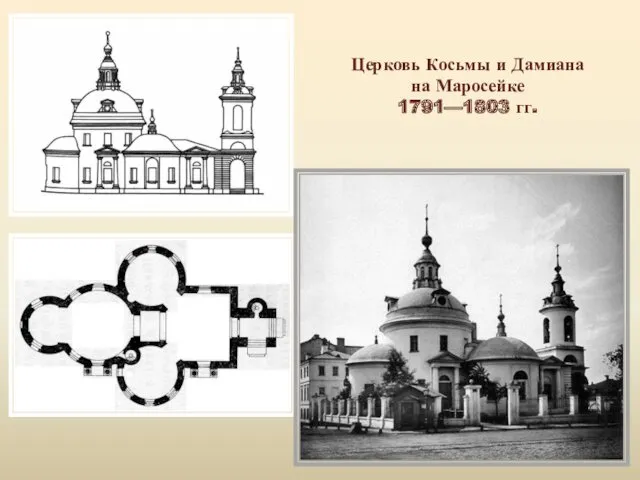 Церковь Косьмы и Дамиана на Маросейке 1791—1803 гг.