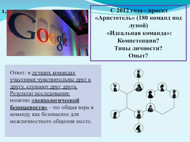 С 2012 года - проект «Аристотель» (180 команд под лупой)