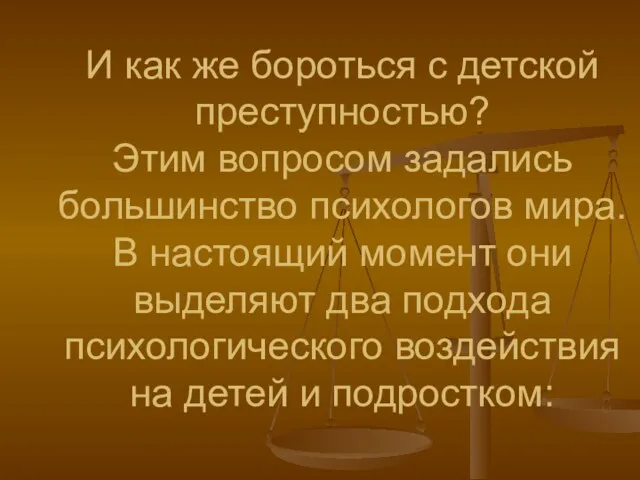 И как же бороться с детской преступностью? Этим вопросом задались