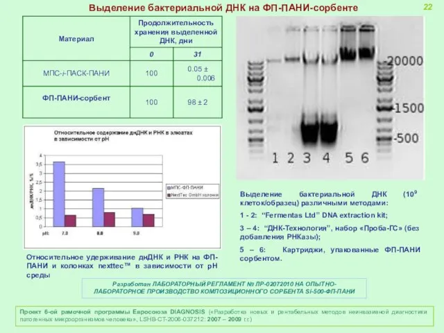 Проект 6-ой рамочной программы Евросоюза DIAGNOSIS («Разработка новых и рентабельных