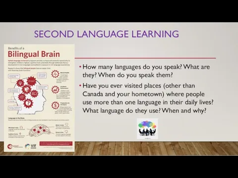 SECOND LANGUAGE LEARNING How many languages do you speak? What are they? When