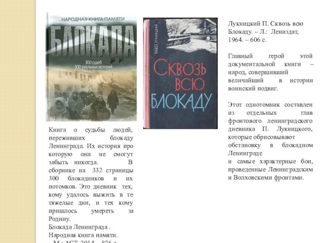 Книга о судьбы людей, переживших блокаду Ленинграда. Их история про которую они не