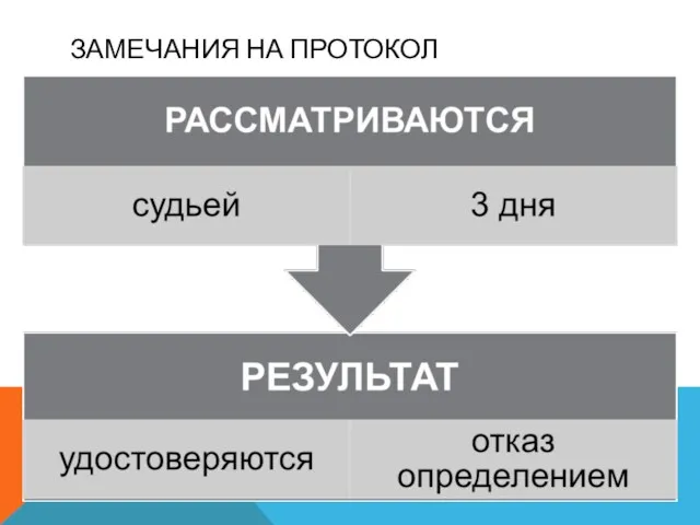 ЗАМЕЧАНИЯ НА ПРОТОКОЛ