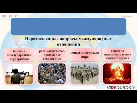 Международные отношения – совокупность разнообразных связей, устанавливаемых между различными народами