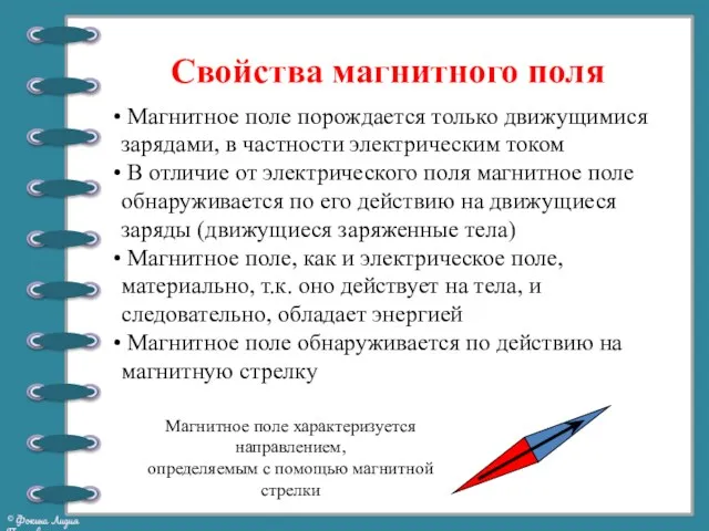 Магнитное поле порождается только движущимися зарядами, в частности электрическим током