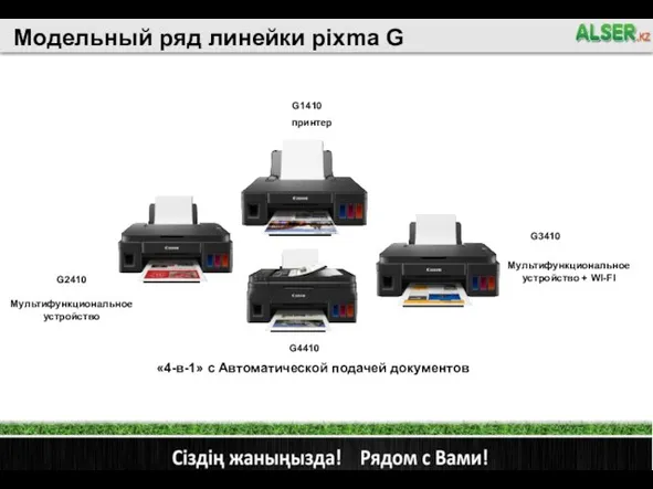 Модельный ряд линейки pixma G G1410 G2410 G4410 G3410 принтер