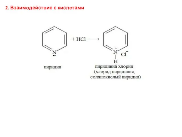 2. Взаимодействие с кислотами