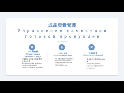 成品质量管理 Управление качеством готовой продукции 的微粉形状有助于达到需要的加工效果 Форма порошка помогает достичь