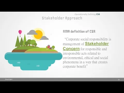 Stakeholder Approach Group Project Operationally Defining CSR