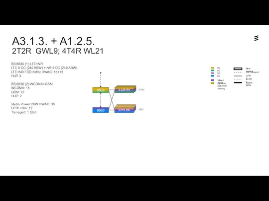 A3.1.3. + A1.2.5. 2T2R GWL9; 4T4R WL21 Dynamic Spectrum Sharing