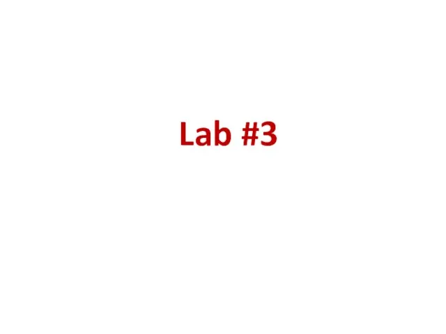 Lab #3