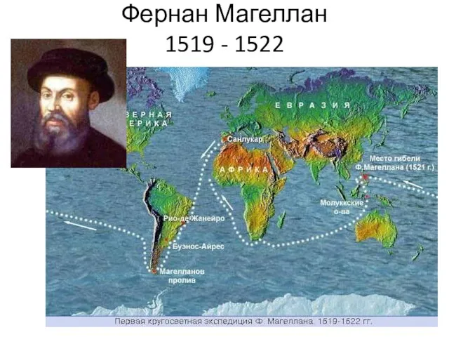 Фернан Магеллан 1519 - 1522