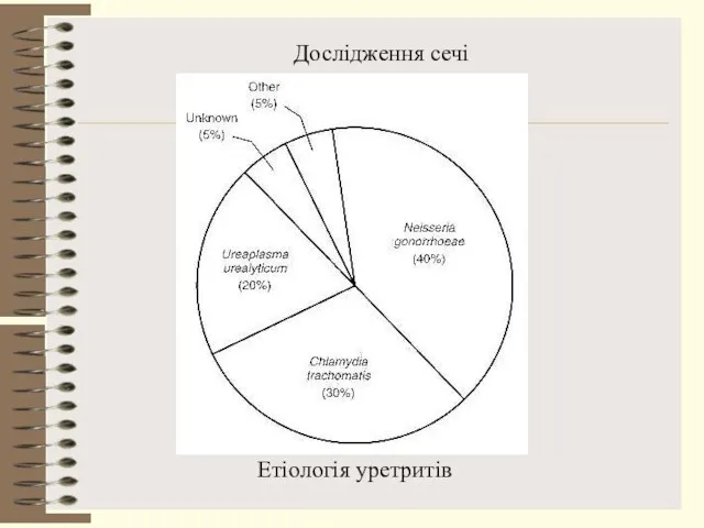 Дослідження сечі Етіологія уретритів