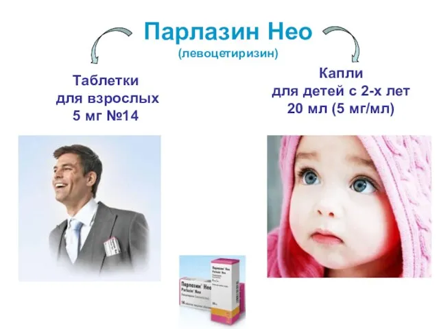 Парлазин Нео (левоцетиризин) Капли для детей с 2-х лет 20