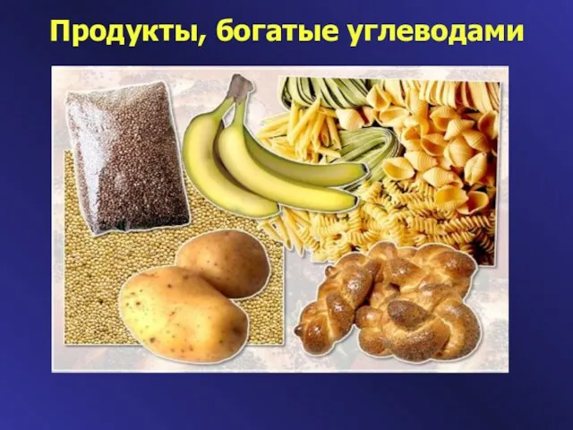 Продукты, богатые углеводами