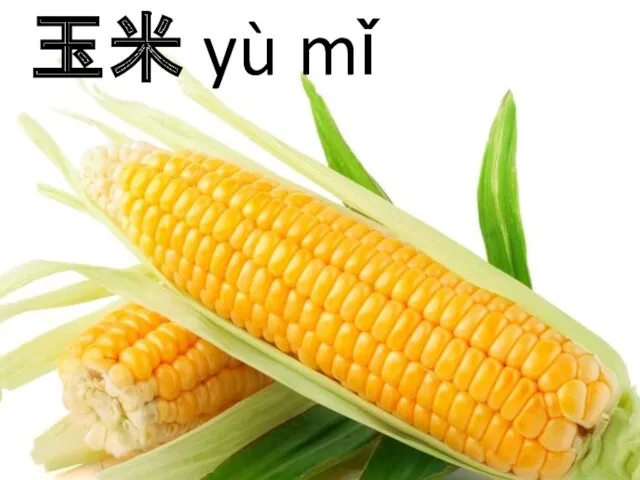 玉米 yù mǐ